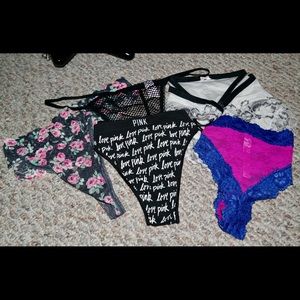 NWT VS/Pink panties size large